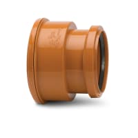 Polypipe Drain Thick Clay Pipe Adaptor to PVC Socket 160mm Terracotta