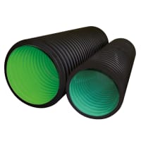 Naylor MetroDrain Perforated Plain Ended Pipe 6m x 300mm Black