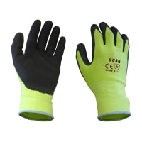 Scan Foam Latex Coated Gloves XL Yellow