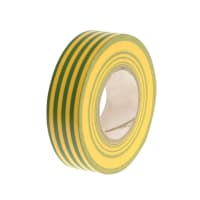 Faithfull PVC Electrical Tape 20m x 19mm Green and Yellow