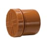 Polypipe Cap Spigot Tail Brown 110mm