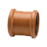 Polypipe Drain Double Socket Coupler 110mm Terracotta