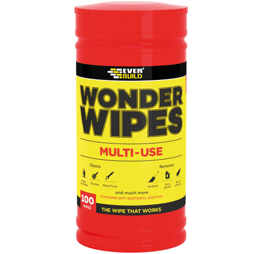 Everbuild Antibacterial Wonder Wipes Pack of 100