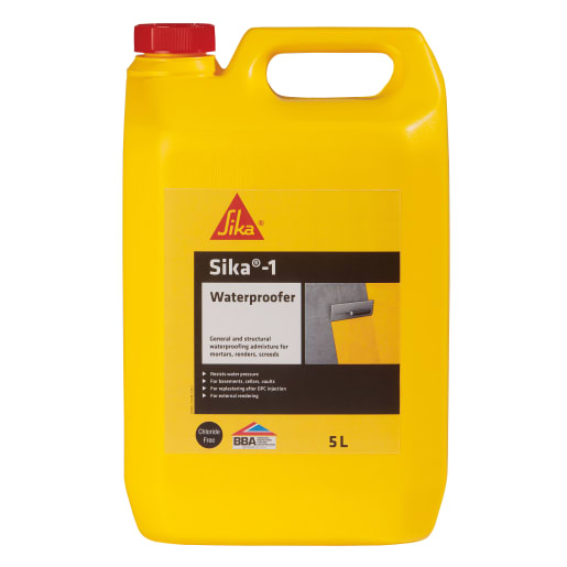 Sika Waterproofing Admixture Solution 5L Yellow