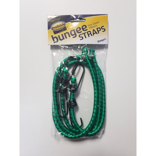 Prosolve Bungee Strap 750mm Green Pack of 2