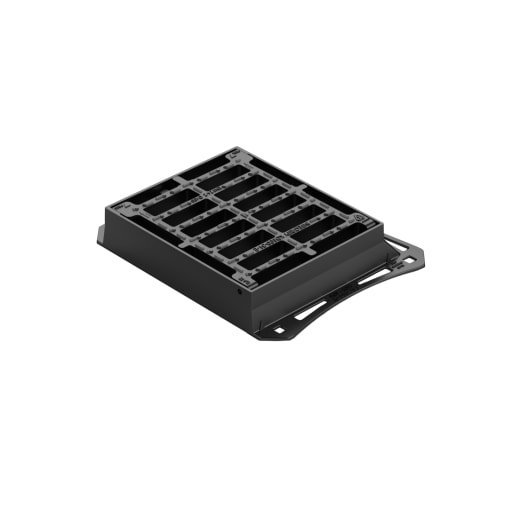 Votec D400 Hinged Gully Grating and Frame 430 x 370mm Ductile Iron