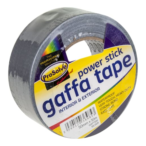 Prosolve Gaffa Tape 50m x 50mm Silver