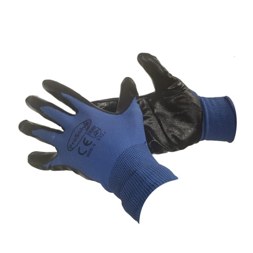 Prosolve Super-Grip Anti-Slip Nitrile Gloves Blue