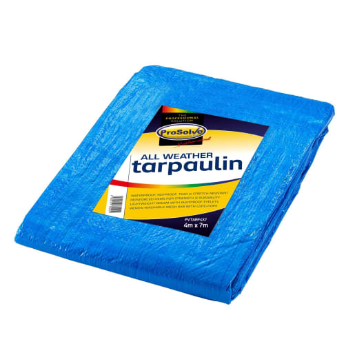 Prosolve All-Weather Tarpaulin 4 x 7m Blue