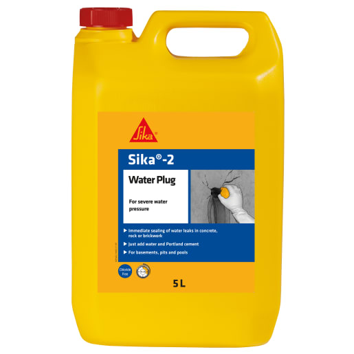 Sika 2 Water Plug Leak Stopping Liquid 5L