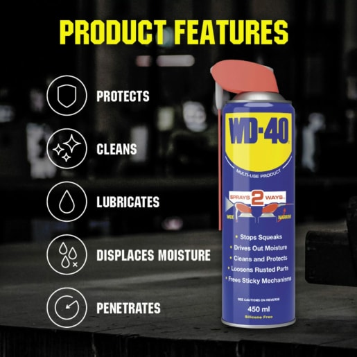 WD-40 Original Multi-purpose Oil & Lubricant Smart-Straw 450ml